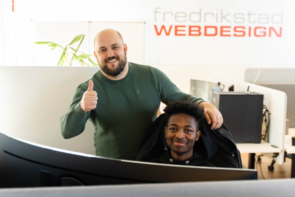 Ny lærling i Fredrikstad Webdesign, Patrick